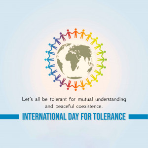 People holding hands around the Earth for International Day for Tolerance