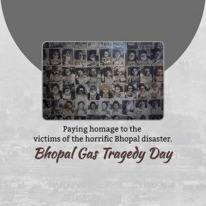 Image commemorating the victims of the Bhopal Gas Tragedy