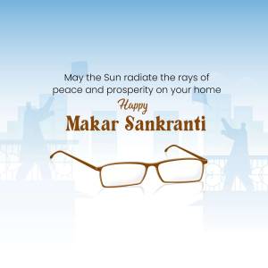 Happy Makar Sankranti Greetings Poster For Twitter