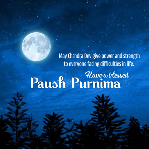 Paush Purnima greeting image