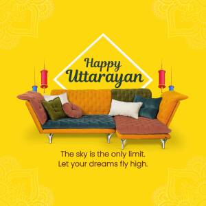 Happy Uttarayan With Cozy Vibes Advertisement For X