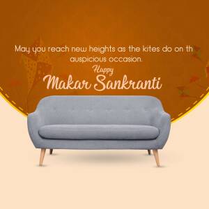 Happy Makar Sankranti - Home Decor Artwork For Twitter