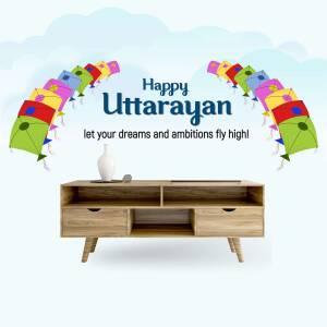 Happy Uttarayan Social Media Post For Threads
