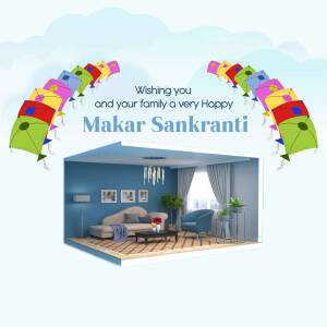 Happy Makar Sankranti Business Poster For Pinterest