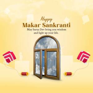Happy Makar Sankranti Advertisement For LinkedIn