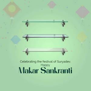 Makar Sankranti Shelves Banner For Threads