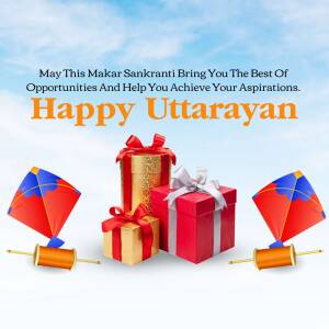 Happy Makar Sankranti & Uttarayan Poster For Instagram