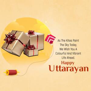 Happy Uttarayan Wishes Flyer For X