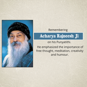 Acharya Rajneesh Punyatithi Template