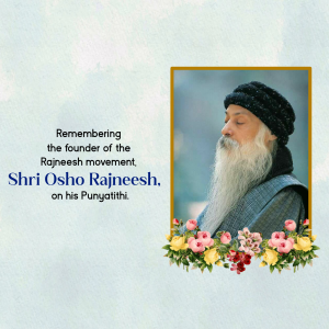 Acharya Rajneesh Punyatithi Template