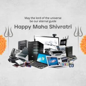Happy Maha Shivratri - Tech Support Poster For Twitter