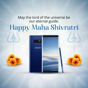 Happy Maha Shivratri Phone Promotion Marketing Image For X