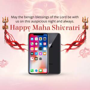 Happy Maha Shivaratri - Smartphone Promotion Branding Post For Twitter