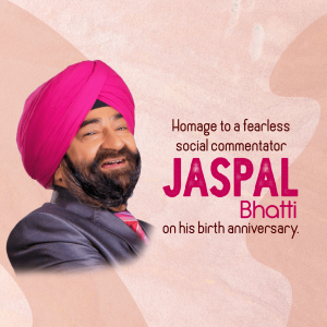 Jaspal Bhatti Jayanti Template