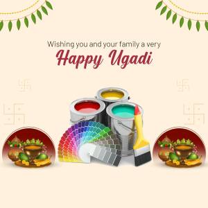 Happy Ugadi - Colors Of Spring Post For Twitter
