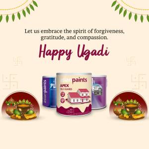 Happy Ugadi With Asian Paints Social Media Post For Twitter