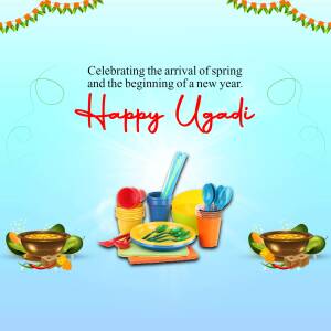 Happy Ugadi - Spring & New Year Celebration Image For Facebook
