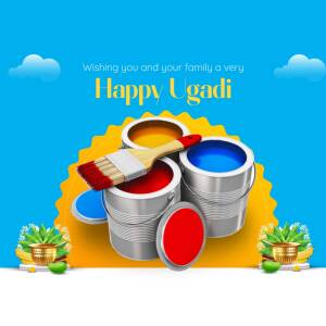 Happy Ugadi - Colorful Celebrations Creative Design For X