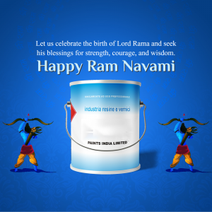 Ram Navami greeting with Paint India Limited branding
