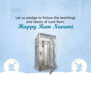 Happy Ram Navami With Elevator Advertisement For Pinterest
