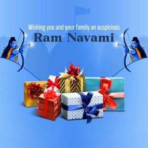 Ram Navami Greetings With Gifts Image For Telegram
