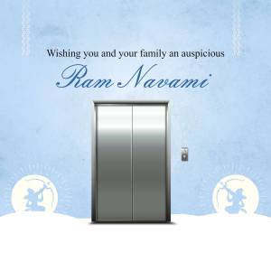 Ram Navami Elevator Greeting Promotional Banner For Threads