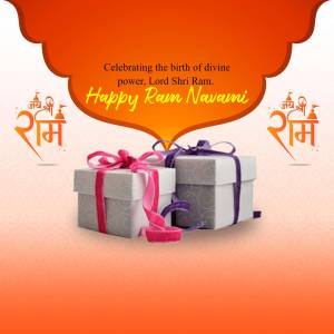 Happy Ram Navami - Celebrating Divine Power Business Poster For Twitter