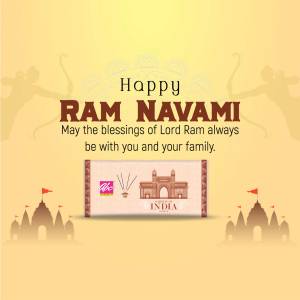 Happy Ram Navami Greetings Template For Twitter