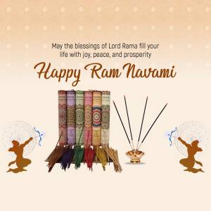 Happy Ram Navami Greetings Business Poster For Facebook
