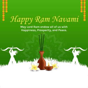 Happy Ram Navami Greetings Flyer For Facebook