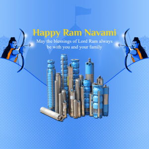 Ram Navami greeting with water pumps
