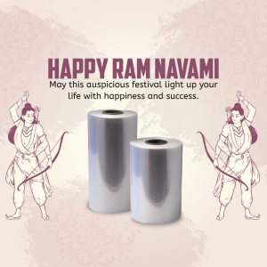 Ram Navami greeting with toilet paper rolls