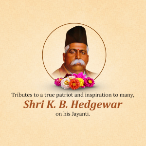 Keshav Baliram Hedgewar Jayanti event post