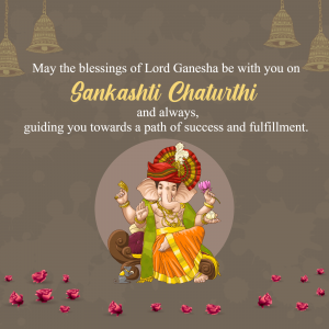 Image depicting Lord Ganesha for Sankashti Chaturthi