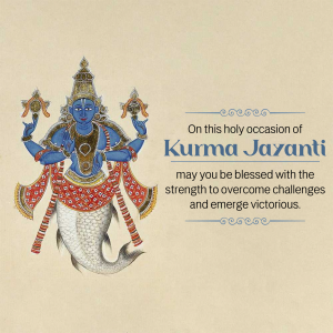 Kurma Jayanti festival poster