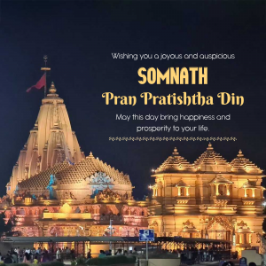 Somnath Pran Pratishtha Din festival image