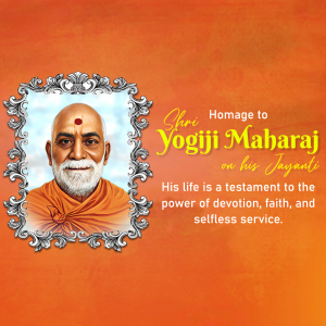Yogiji Maharaj Jayanti festive image