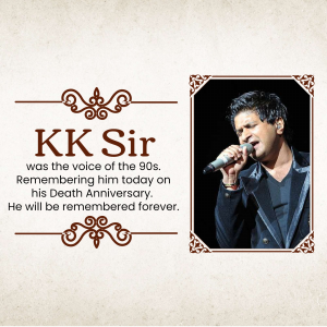 KK Death Anniversary Template