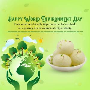 Happy World Environment Day - Eco-Friendly Message Poster For LinkedIn