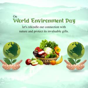 World Environment Day - Rekindle Connection With Nature Flyer For LinkedIn