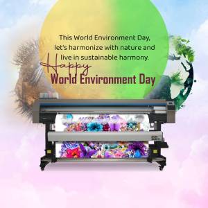 Happy World Environment Day - Sustainable Printing Branding Post For Twitter