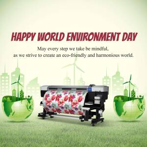 Happy World Environment Day - Eco-Friendly Printing Artwork For LinkedIn