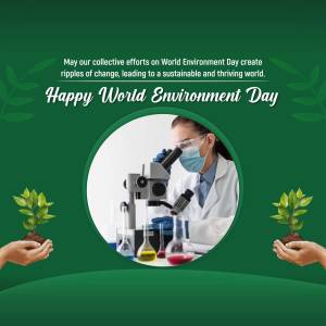 Happy World Environment Day - Science For Sustainability Marketing Image For Threads