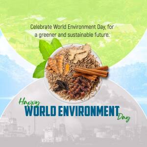 World Environment Day - Natural Ingredients Marketing Image For LinkedIn
