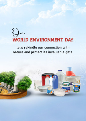 World Environment Day poster with recycling theme