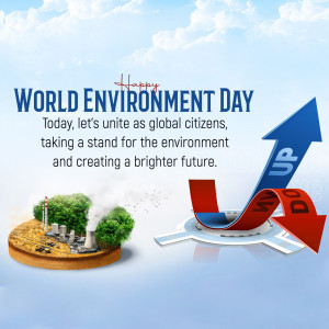World Environment Day graphic with a call to action