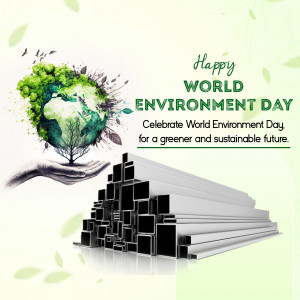 World Environment Day celebration with a globe in hands