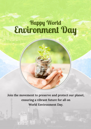 Hands holding coins with a seedling growing inside a jar, symbolizing environmental investment.