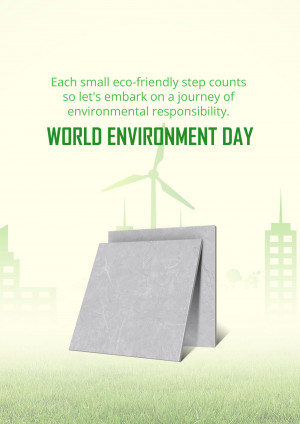 World Environment Day graphic with eco-friendly imagery.