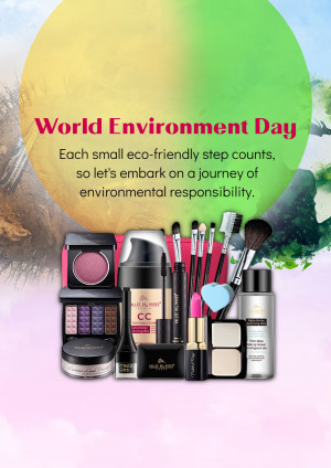 World Environment Day promotion featuring eco-friendly beauty products.
